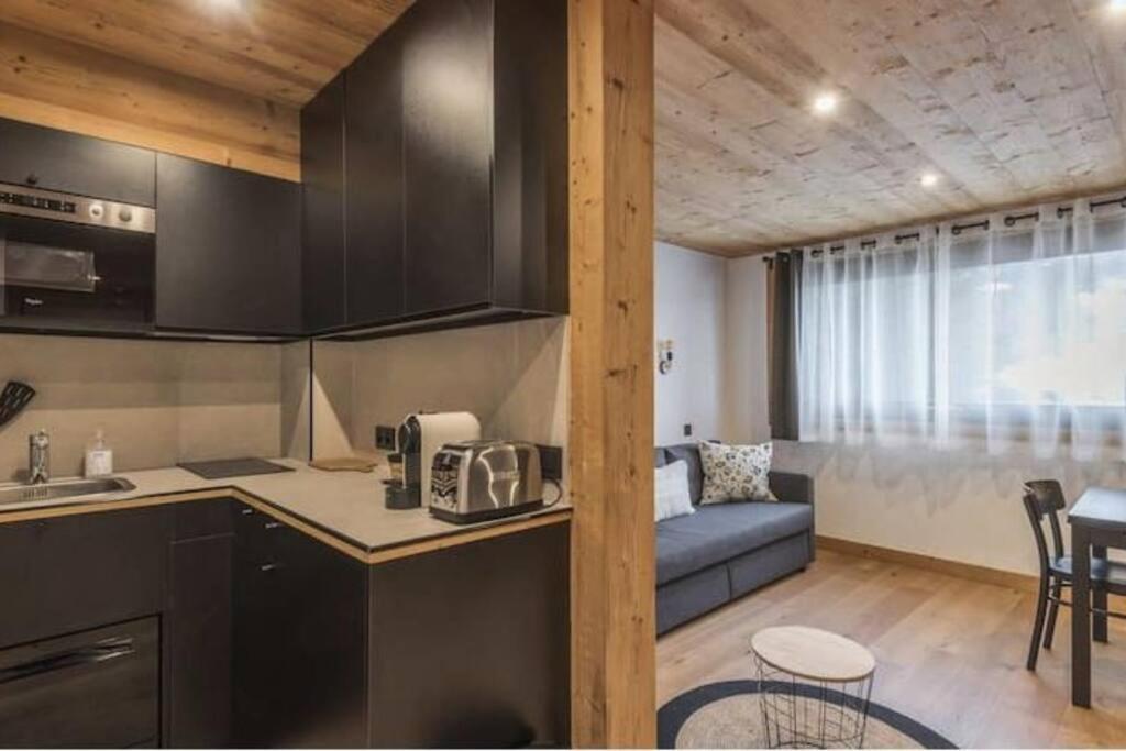 Charmant T2 Megeve, 10 Min A Pied Du Centre Exteriér fotografie