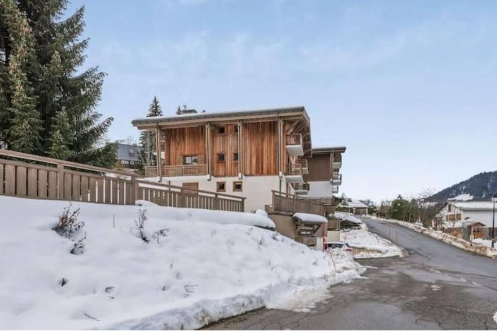 Charmant T2 Megeve, 10 Min A Pied Du Centre Exteriér fotografie